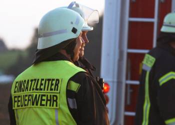 Einsatzleiter der Feuerwehr