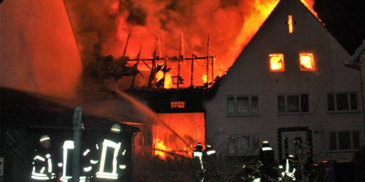 Brand Sommersell - © Polizei Nieheim