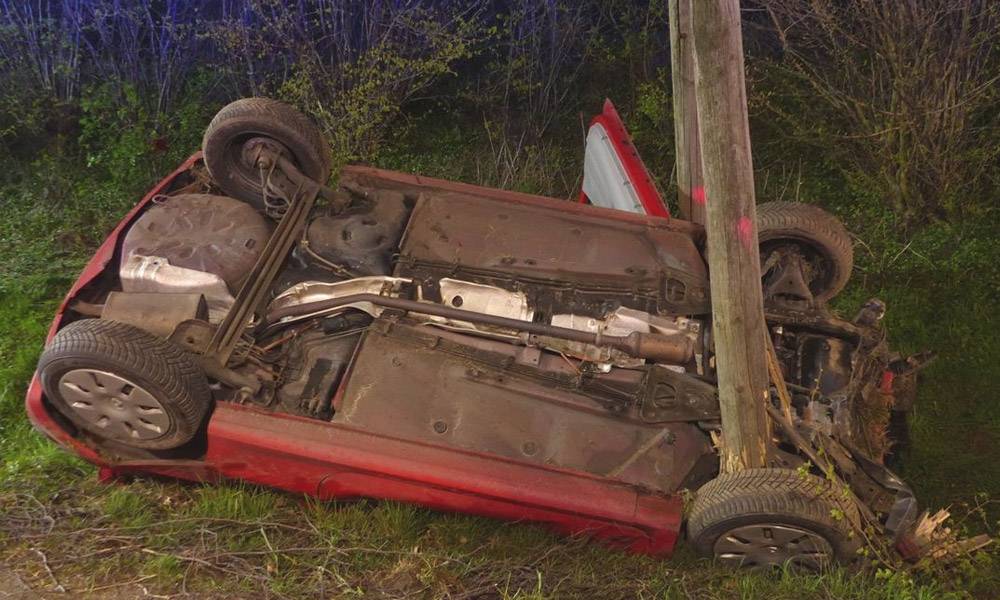 Unfallstelle - © Polizei Bad Oeynhausen