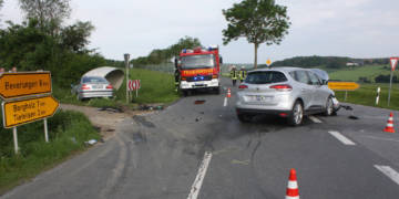 Unfallstelle am Drenker Kreuz in Beverungen