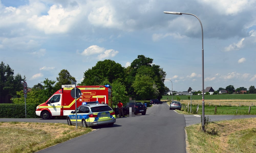 Unfallstelle im Heidsiek in Herford