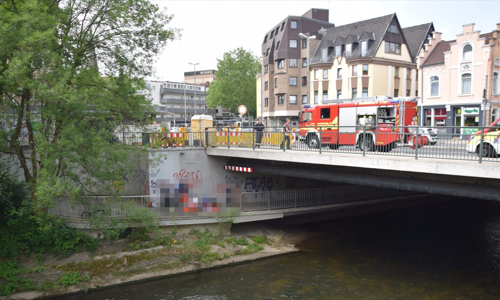 Unfallstelle an der Lübberstraße in Herford