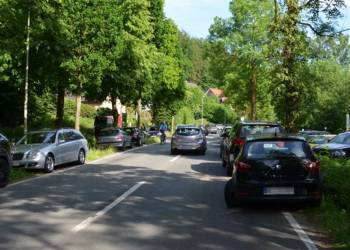 Unfallstelle an der Bäderstraße in Vlotho