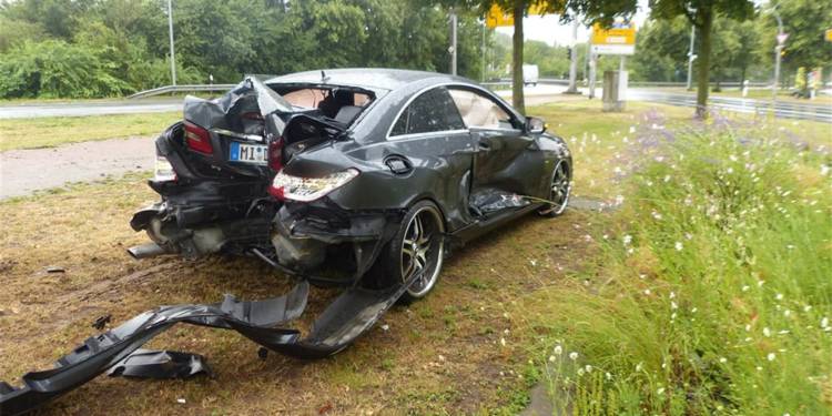 Unfallstelle an der Portastraße in Minden