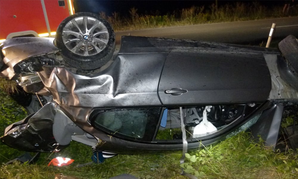 Unfallstelle an der Holtruper Straße in Porta-Westfalica