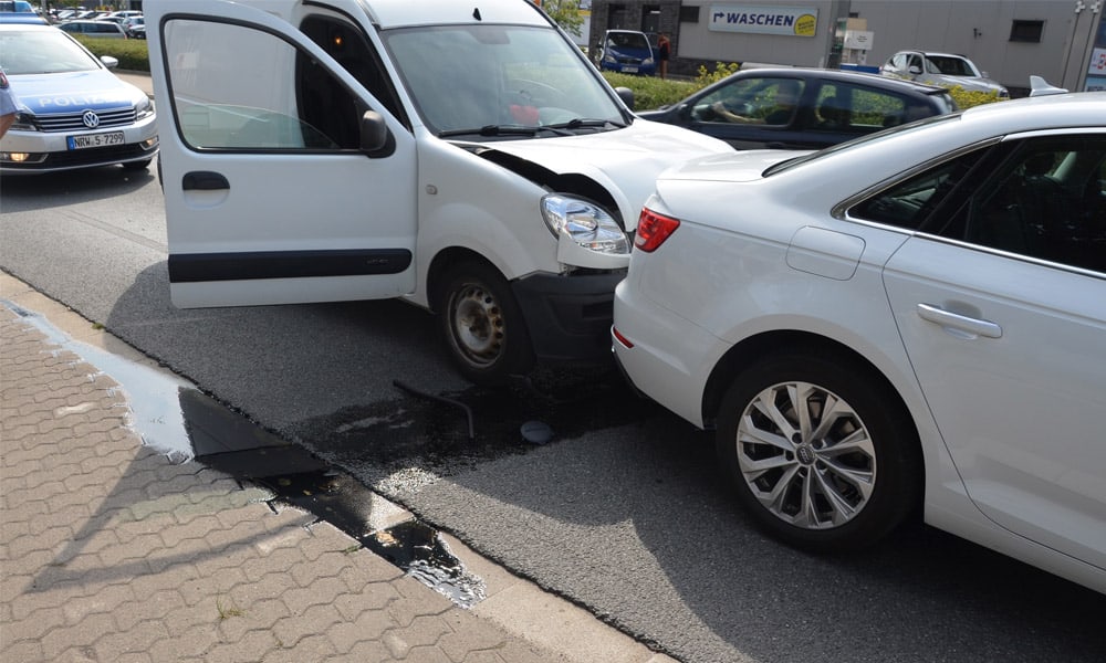 Unfallstelle an der Goebenstraße in Herford