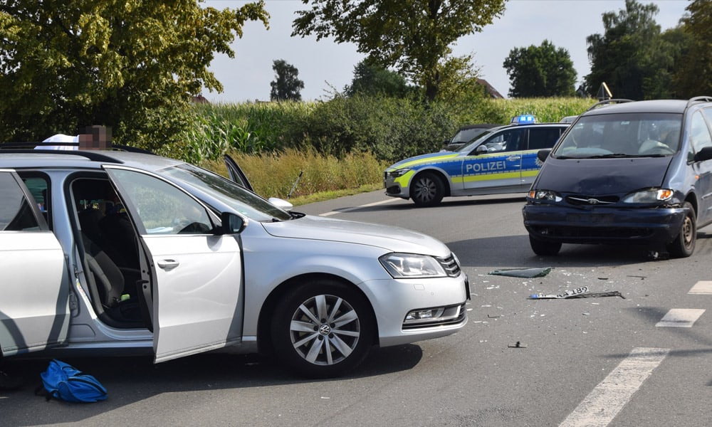 Unfallstelle an der Lübbecker Straße in Herford