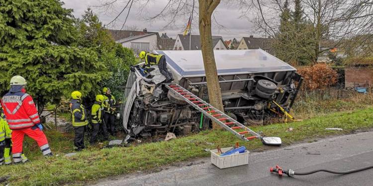 LKW-Unfall Herford 20.02.2020