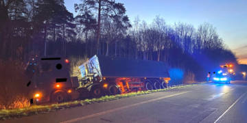 LKW-Unfall Hille 23.03.2020